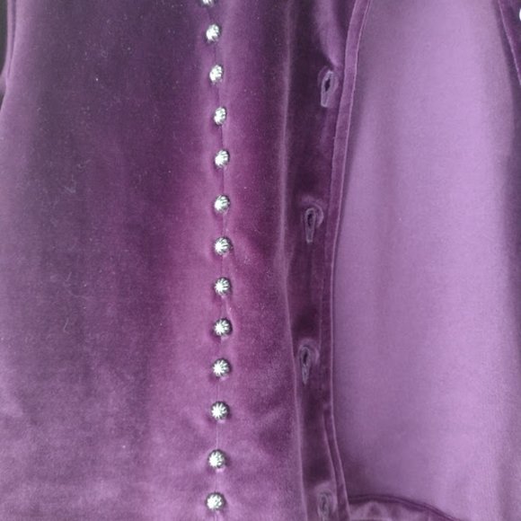 western velvet 2 piece outfit vintage early 90's 1849 brand - Picture 7 of 8